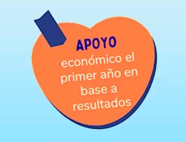 Apoyo económico el primer año en base a resultados